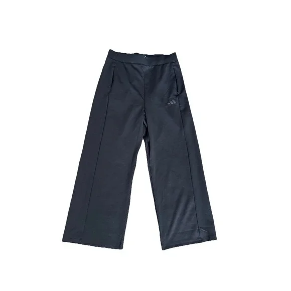 NEW Women s ADIDAS Wide Leg Pull On Stretchy Pants Size Large - Picture 1 of 2